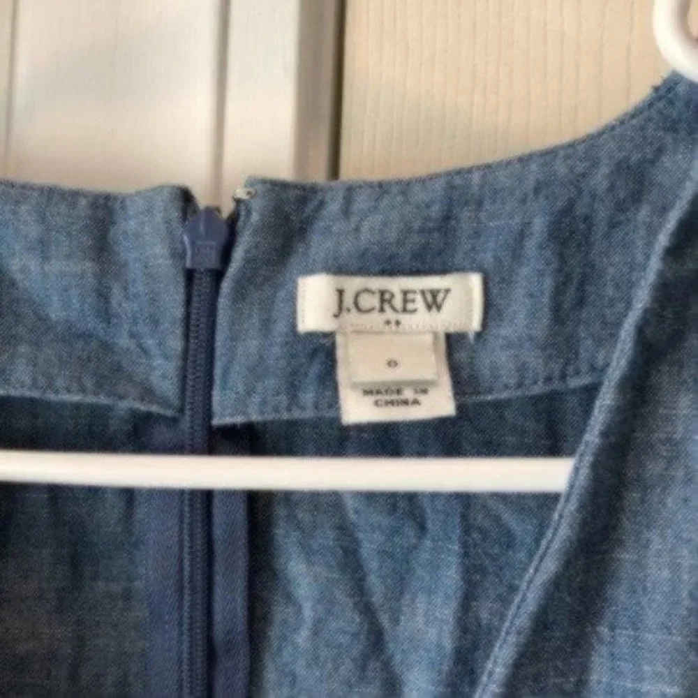 J. Crew Factory Denim Chambray Tie Sleeve Dress_2